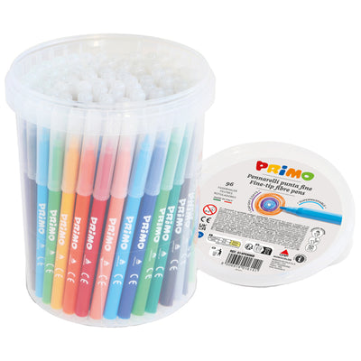 Secchiello 96 Pennarelli Punta Fine Lavabili Primo