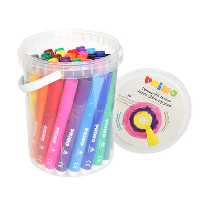 Secchiello 36 Pennarelli Jumbo Superlavabili Primo