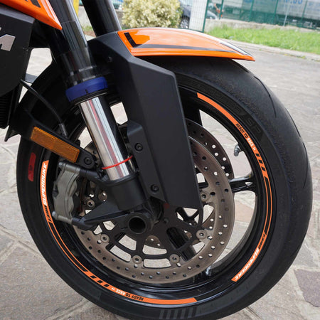 Strisce Adesive per Cerchi Ruote Moto 17 compatibili con Ktm 1390 Super Duke R