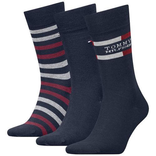 Tommy Hilfiger gift box 3 paia di calzini blu 701235376001