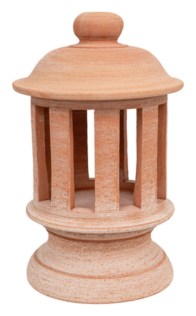 Biscottini Lanterna Terracotta Biscottini Artigianale 26x45 Made Italy Porta Candele Gelo