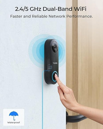 Campanello video Reolink Smart 2K+ Wired PoE Video Doorbell due vie angolo di visione 180°