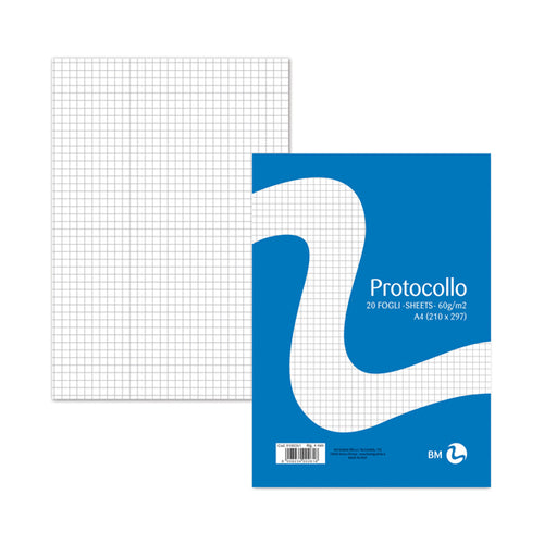 Fogli Protocollo A4 60Gr 20Fg 4Mm Bm