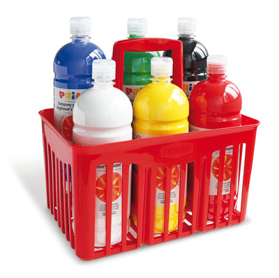 Cesta 6 Tempera Pronta Primi Passi 1Lt Colori Assortiti Primo
