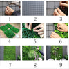 Siepe artificiale per parete sempreverde verticale Tropicale da intero ed esterno 1 x 1 mt