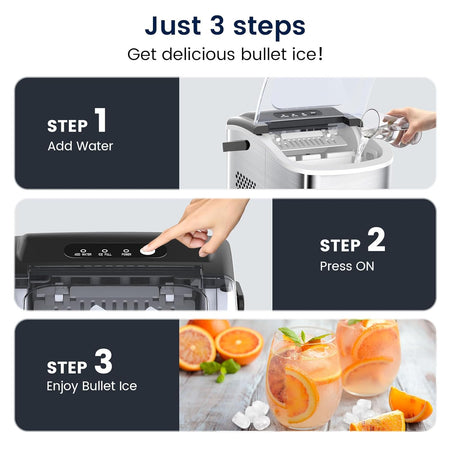 Macchina per ghiaccio "Ice maker" comoda, pratica ed efficace