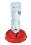 Abbeveratoio per polli ciotola da terra porta bottiglia Bevercip 23 cm