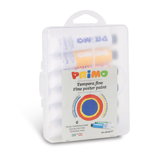 Astuccio 6 Tubi Tempera 18Ml Primo