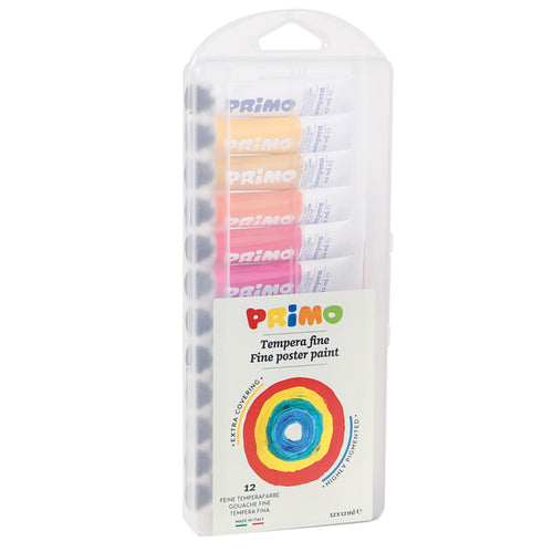Astuccio 12 Tubi Tempera 12Ml Primo