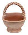 Biscottini Paniere, Paniere, Cesto, Vaso in Terracotta 100% Made in Italy interamente Lavorato a Mano L46XPR34XH46 CM