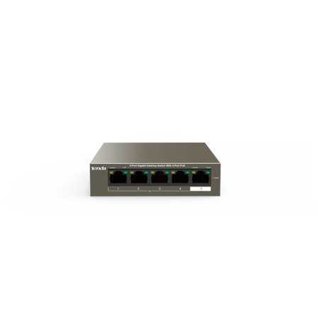 TENDA TEG1105P-4-63W - DESKTOP SWITCH 5 PORTE CON 4 POE - 10/100/1000 MBPS - CHASSIS METALLO