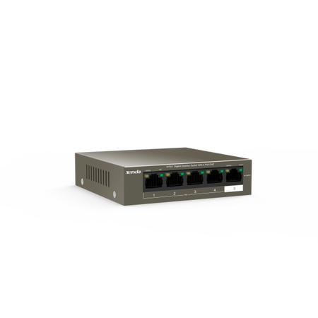 TENDA TEG1105P-4-63W - DESKTOP SWITCH 5 PORTE CON 4 POE - 10/100/1000 MBPS - CHASSIS METALLO
