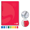 Quaderno A5 16,3X21Cm Spiralato 90Gr 60Fg 4Fori Microperf. 5Mm Colors Bm
