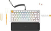 Glorious Gaming GMMK PRO 75% Modulares mechanisches Gaming-Keyboard, TKL, Grundgerst 1,5 kg, voll anpassbar, Spiralkabel, Handgelenkablage, PBT-Tastenkappen, Deutsch QWERTZ Layout - Wei