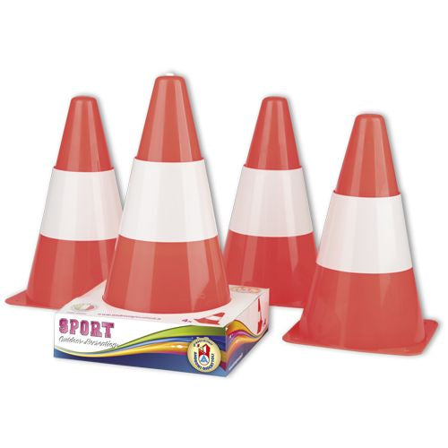 Cono di segnalazione con righe