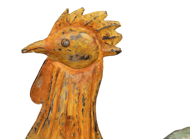 Biscottini Biscottini Statua Gallina Ferro Arredo Giardino Esterno Decorazione 50x13x65