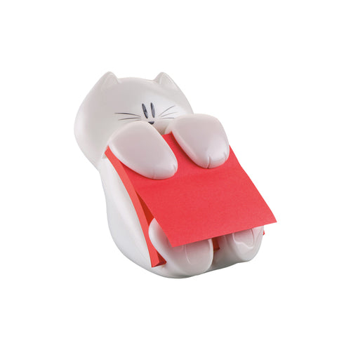 Dispenser Gatto + Ricarica Post-It Super Sticky Z-Notes 76X76Mm Rosso Rubino