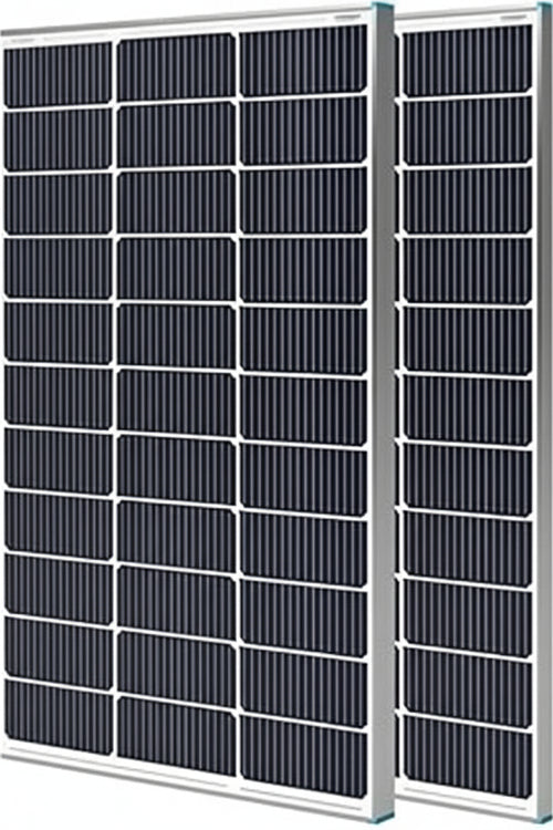 Renogy 2 Pack 100W 12V Solar Panels High Efficiency Monocrystalline PV Module Charger for RV, Marine, Roof, Farm, Batteries and Other Off Grid Applications, 2 Pack 100W