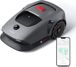 MOVA 1000, Robotic Lawnmower 3D LiDAR Wireless Setup & Accurate Mapping up to 1,000 m, Robotic Lawnmower without Boundary Cable, Smart Obstacle Avoidance, Improved Railing Wheels, U-shaped Cutting