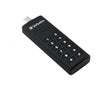 Verbatim Keypad Secure - Memoria USB 3.0 con tastierino d'accesso e crittografia dei dati - 128 GB - Nero (Verbatim Keypad Secure USB 128GB - USB A)