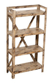 Biscottini Etagere Scaffale Biscottini Shabby Ferro Anticato 3 Ripiani 40x18x78 Decorativo