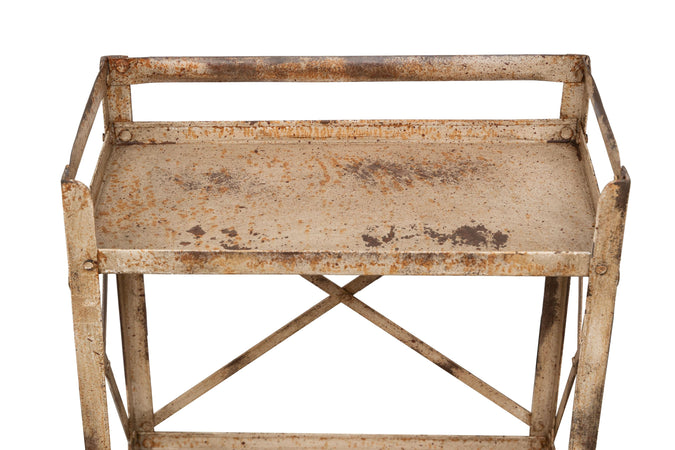 Biscottini Etagere Shabby ferro Biscottini anticato 2 ripiani 38x20x76 mobile arredo casa