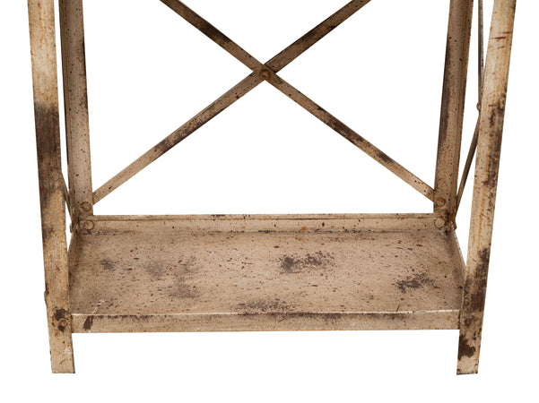 Biscottini Etagere Shabby ferro Biscottini anticato 2 ripiani 38x20x76 mobile arredo casa