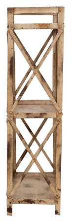 Biscottini Etagere Shabby ferro Biscottini anticato 2 ripiani 38x20x76 mobile arredo casa