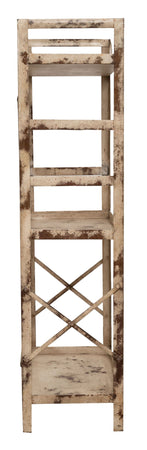 Biscottini Biscottini Etagere Shabby in Ferro Anticaro 2 Ripiani 50x27x108 Arredo Casa