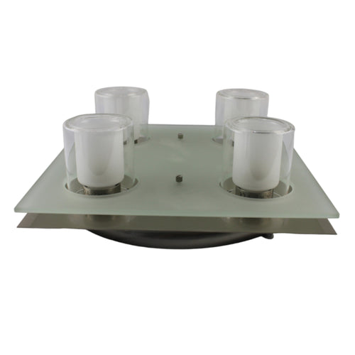 Plafoniera 4 Faretti con Vetro G9 MAX 4X40W - Serie Ibiza ALEYAY