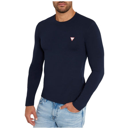 Guess t-shirt blu manica lunga M2YI28-J1314