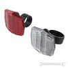 Luci catarifrangenti per bici bianco e rosso Silverline supporto sellino 2 pz Silverline