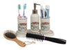 Biscottini Set bagno Savons Superfines 4 pezzi in porcellana bianca decorata L25xPR10xH21 cm