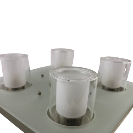 Plafoniera 4 Faretti con Vetro G9 MAX 4X40W - Serie Ibiza ALEYAY