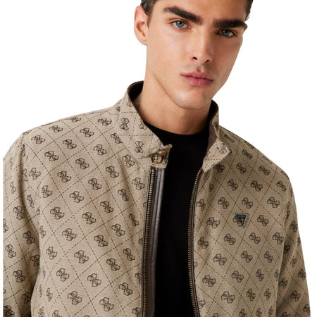 Guess giacca con logo 4G jacquard M5YL04 WGUE0 FN4K