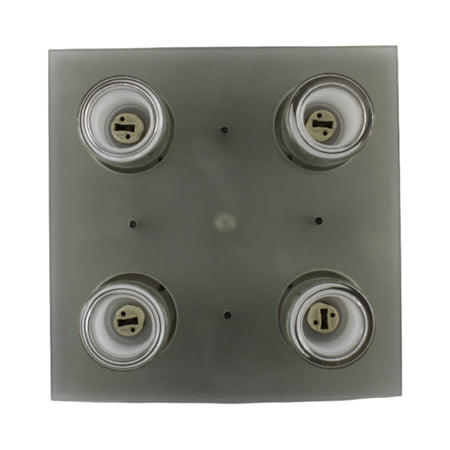 Plafoniera 4 Faretti con Vetro G9 MAX 4X40W - Serie Ibiza ALEYAY