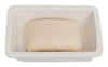 Biscottini Porta saponetta svuota tasche in porcellana bianca decorata Le Bain Paris L14xPR9,8xH4 cm