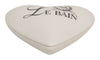 Biscottini Contenitore con coperchio in porcellana bianca decorata Le Bain Paris L10,4xPR8,7xH4 cm