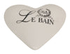 Biscottini Contenitore con coperchio in porcellana bianca decorata Le Bain Paris L10,4xPR8,7xH4 cm