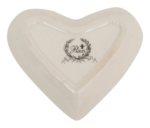 Biscottini Contenitore con coperchio in porcellana bianca decorata "Le Bain Paris" L10,4xPR8,7xH4 cm