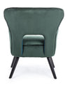 Poltrona Adila in velluto Verde anticato h 88 cm arredamento per salotto moderno