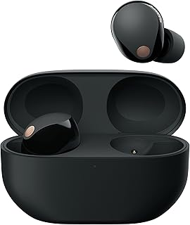 Sony WF-1000XM5 Wireless Noise Cancelling Headphones, Bluetooth, In-Ear Headphones, Microphone, Up to 24 Hours Battery Life, Quick Charge, IPX4, iOS & Android Compatible - Black, Small
