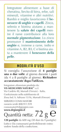 Dr. Giorgini Capello Sano Formula Nutritiva - 72 g