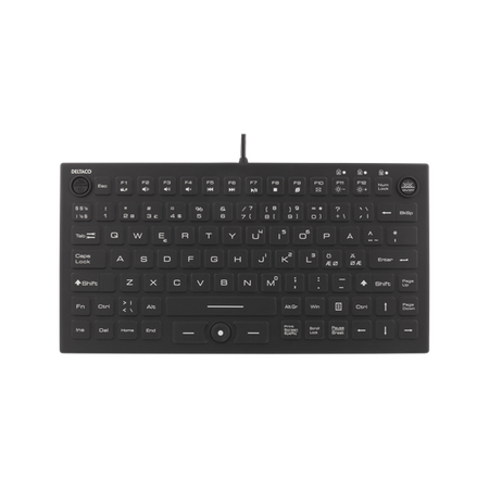 Deltaco TB-509 tastiera Universale QWERTY Nordic Nero (DELTACO TB-509 - tastatur - med pegepi)