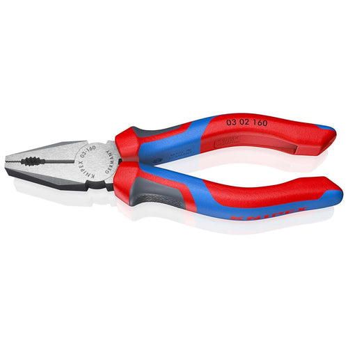 Pinza universale Knipex in acciaio con manici rivestiti in materiale bicomponente