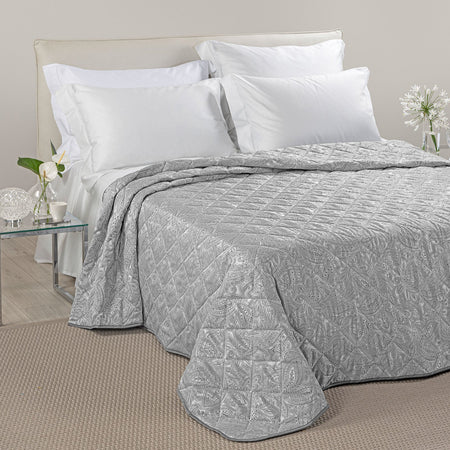 Copriletto Trapuntato Dorata ! Caleffi-In Raso Jacquard Matrimoniale Dreaming - Eleganza e Comfort