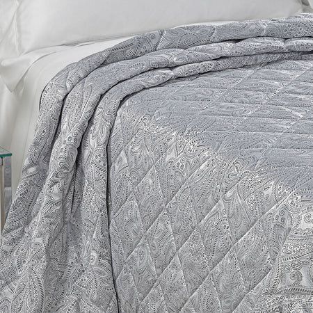 Copriletto Trapuntato Dorata ! Caleffi-In Raso Jacquard Matrimoniale Dreaming - Eleganza e Comfort