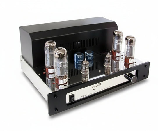 Dynavox VR-80E - Preamplificatore a valvole monocromato, colore: Nero