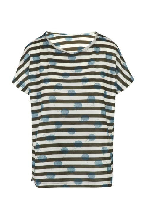MAMA B Mama B - T-shirt - 450623 - Verde/Latte da donna