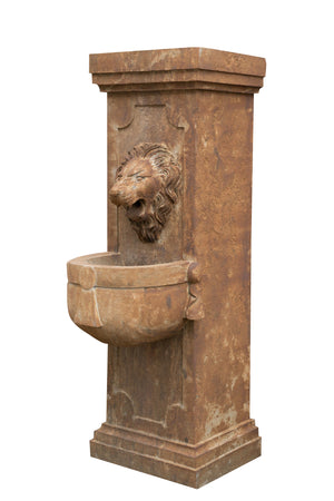 Biscottini Fontana Muro Biscottini Pietra Smontabile 40x59x125 Decorativa Giardino Esterno